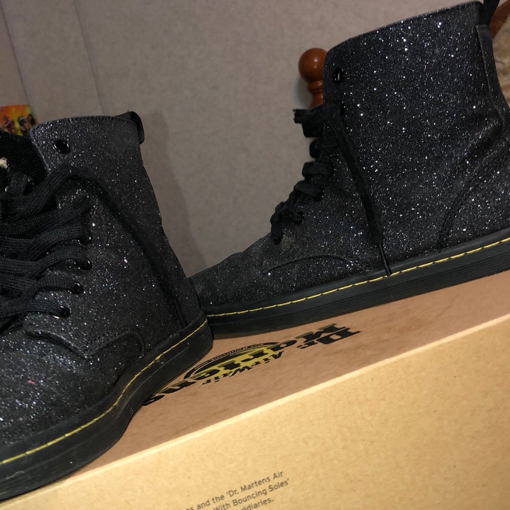 Hackney Black Noir Glittery Eclectic Dr. Marten’s